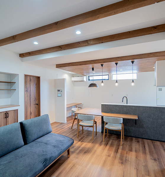 回遊動線の整った広い平屋【京都府木津川市工務店 喜創 | 施工事例】